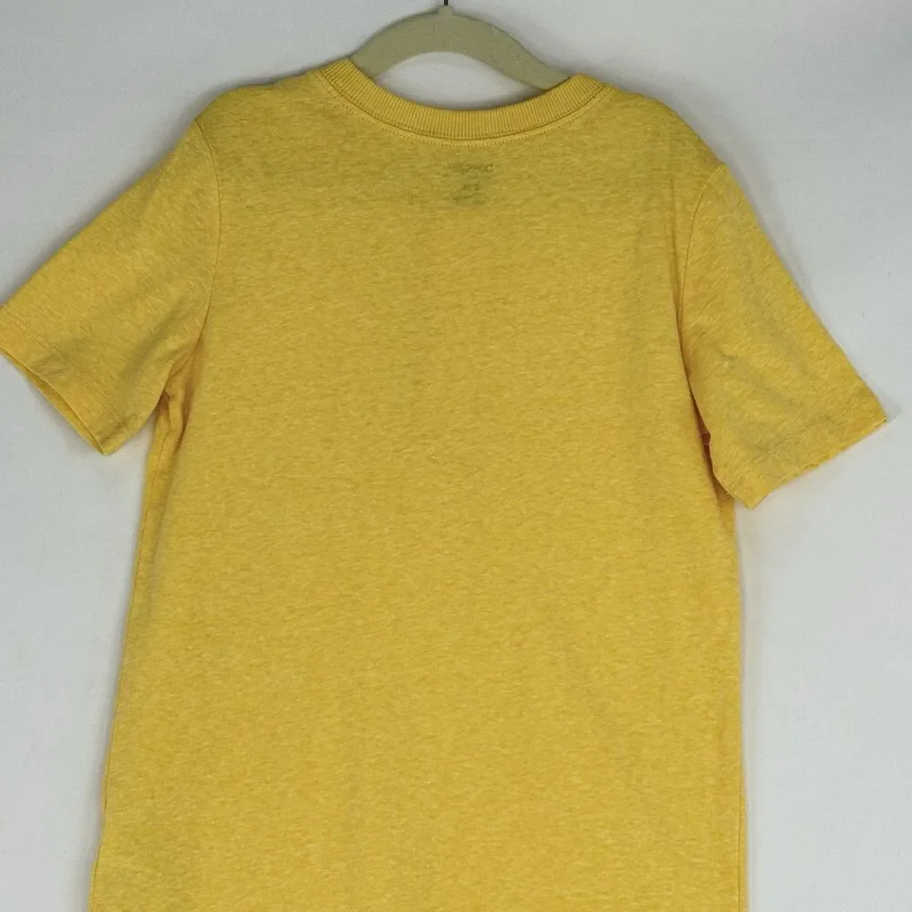 Oshkosh B’Gosh Boy’s Yellow T-Shirt 1/4 Button Soft Comfort Toddler Size 8A